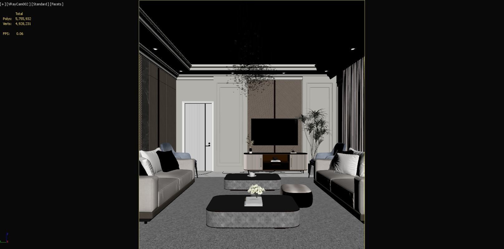 Modern Reception 3D model_5