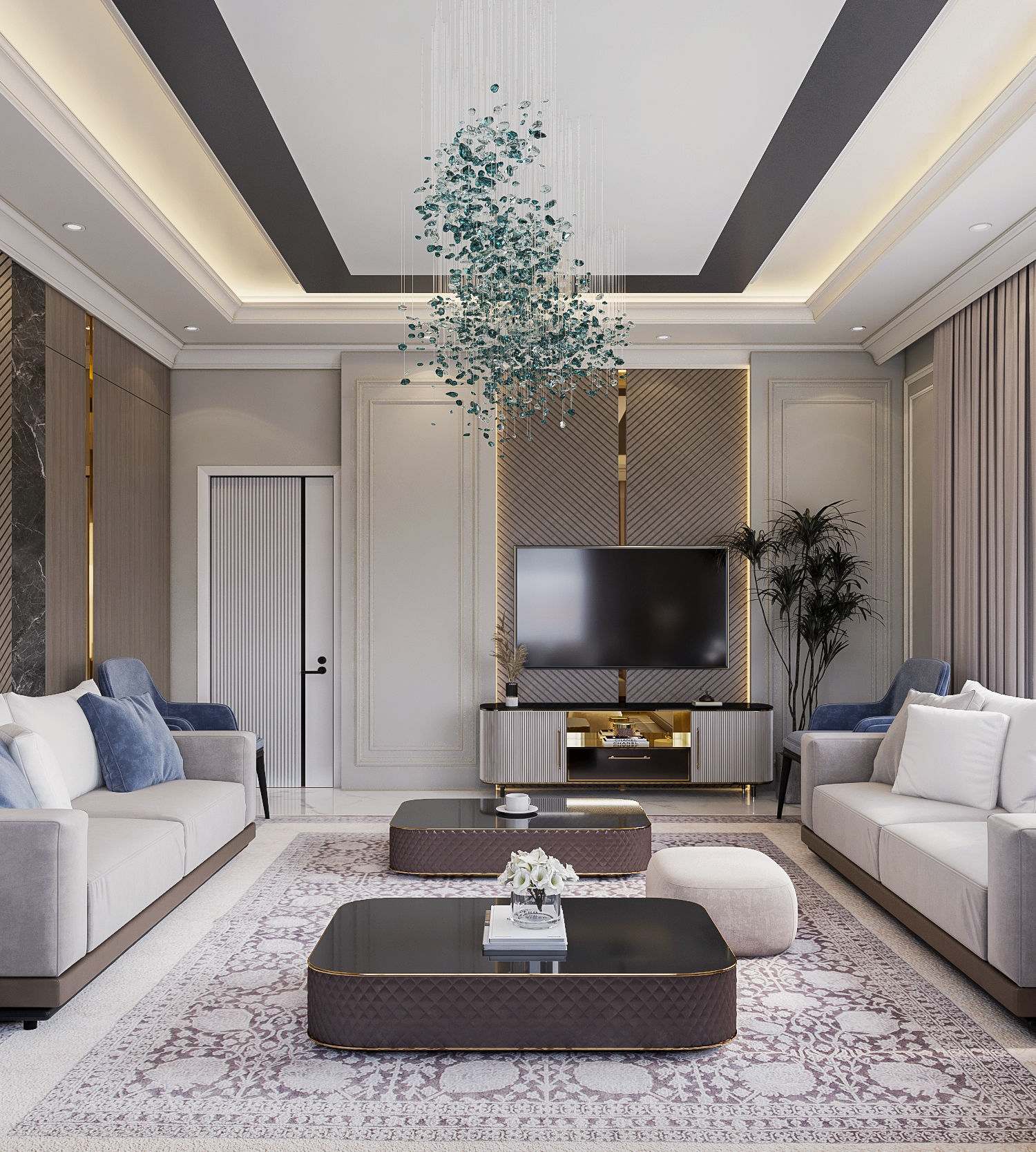 Modern Reception 3D model_4