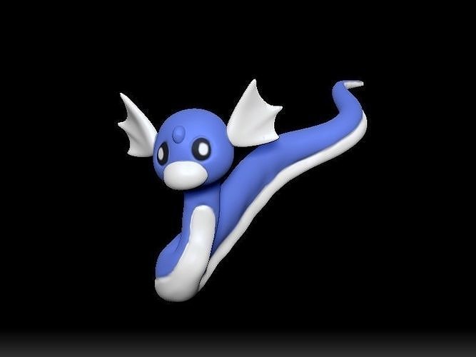 Dratini Pokemon 3D print model