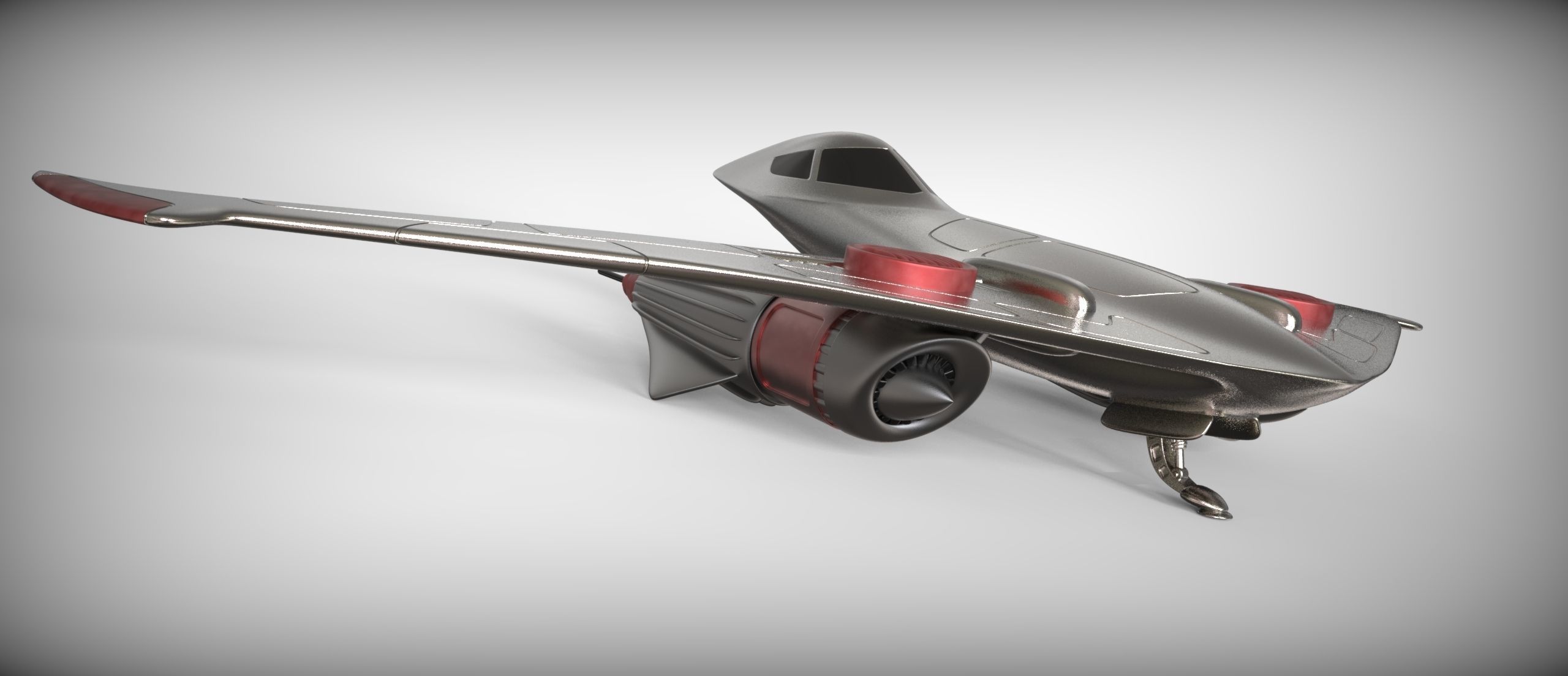 Star skiff J-type - Naboo 3D print model_1