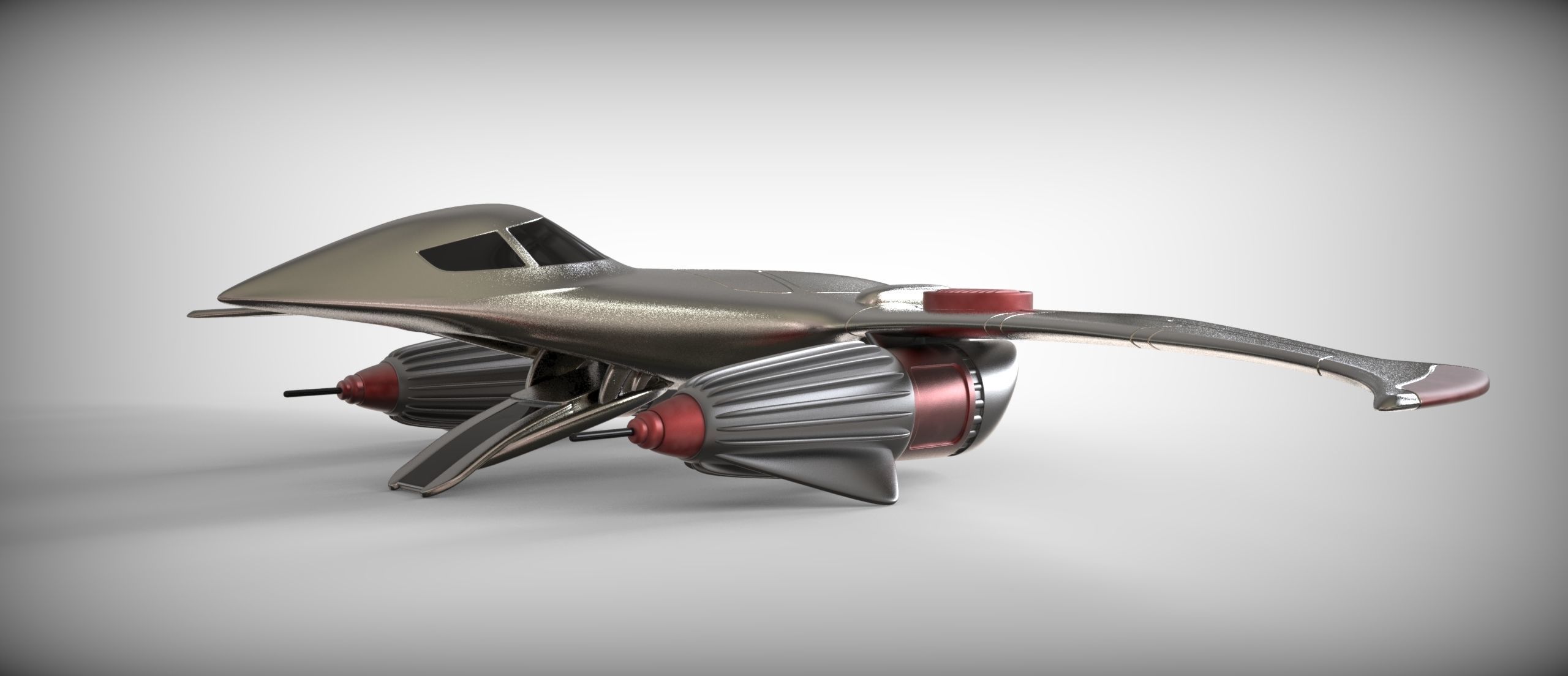 Star skiff J-type - Naboo 3D print model_4