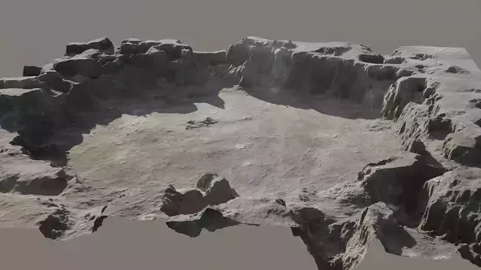 Crater 3D model 16K 3D model