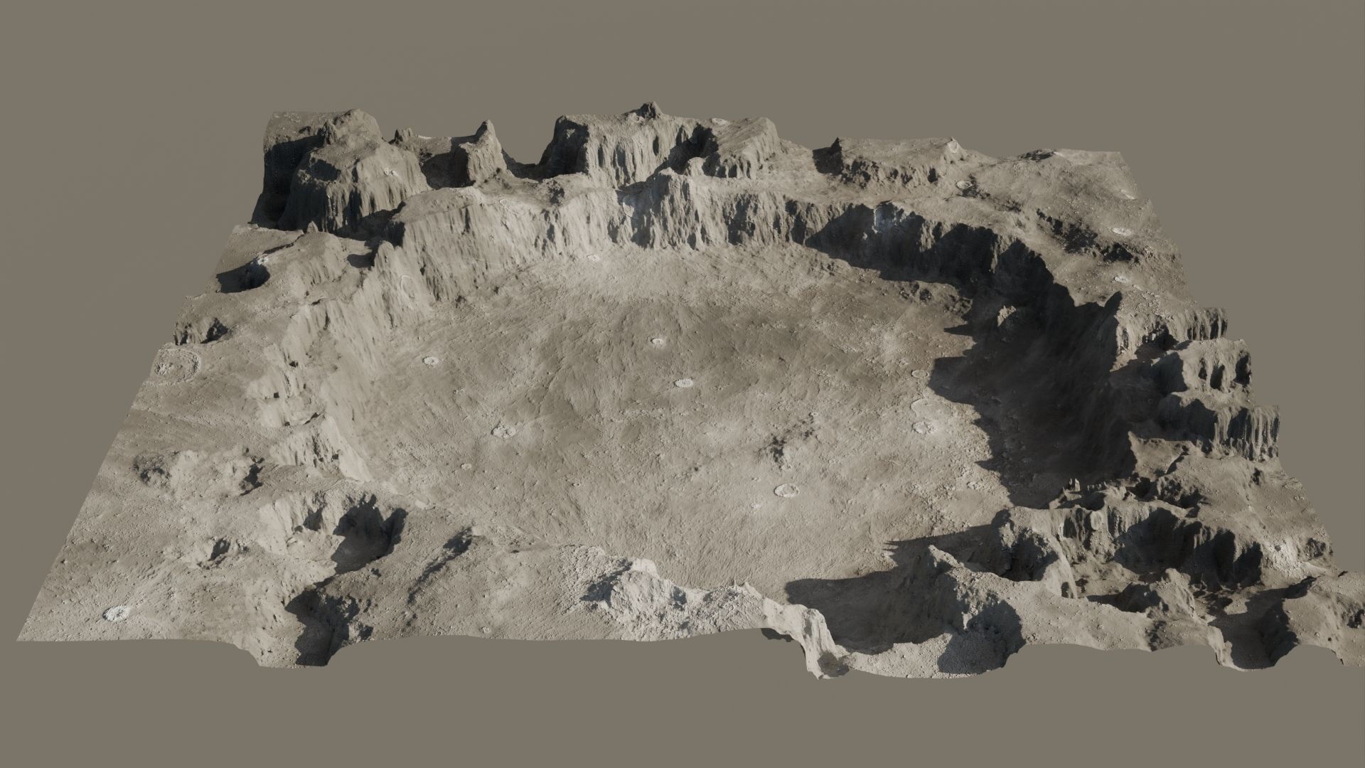 Crater 3D model 16K 3D model_4