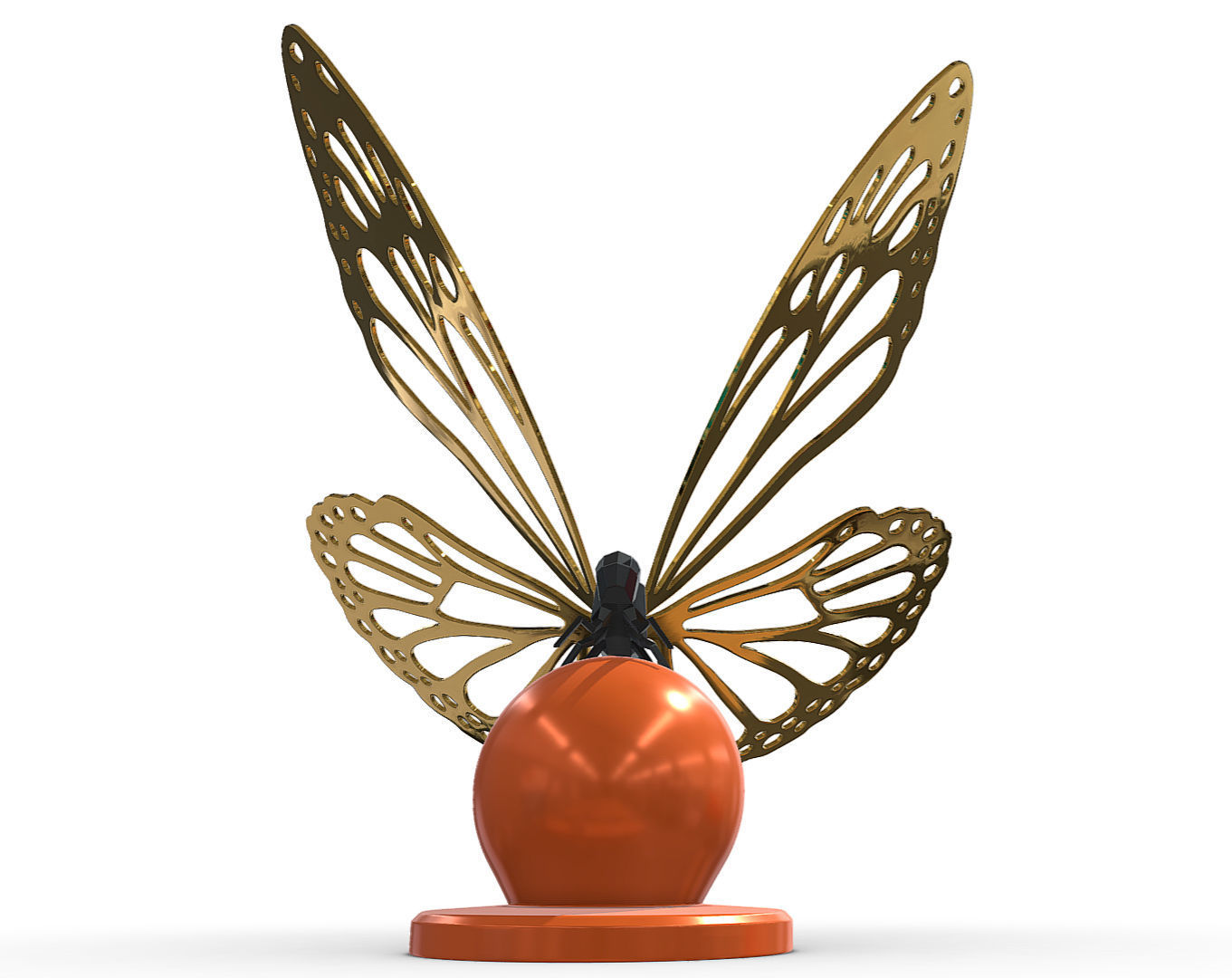 butterfly  3D print model_1