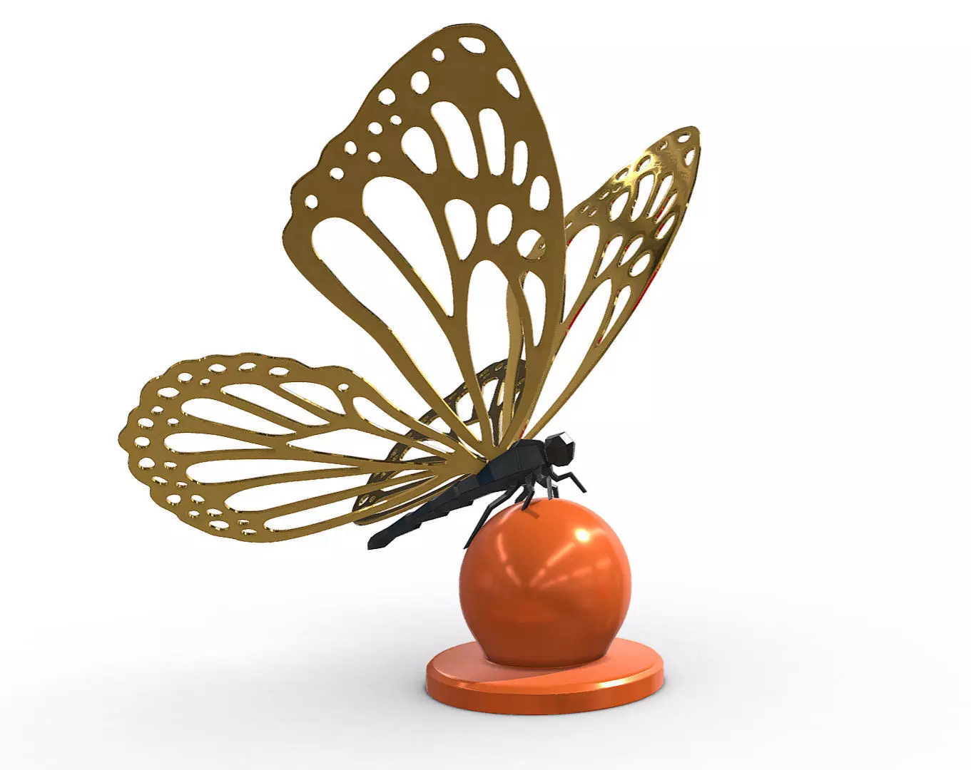 butterfly  3D print model_0