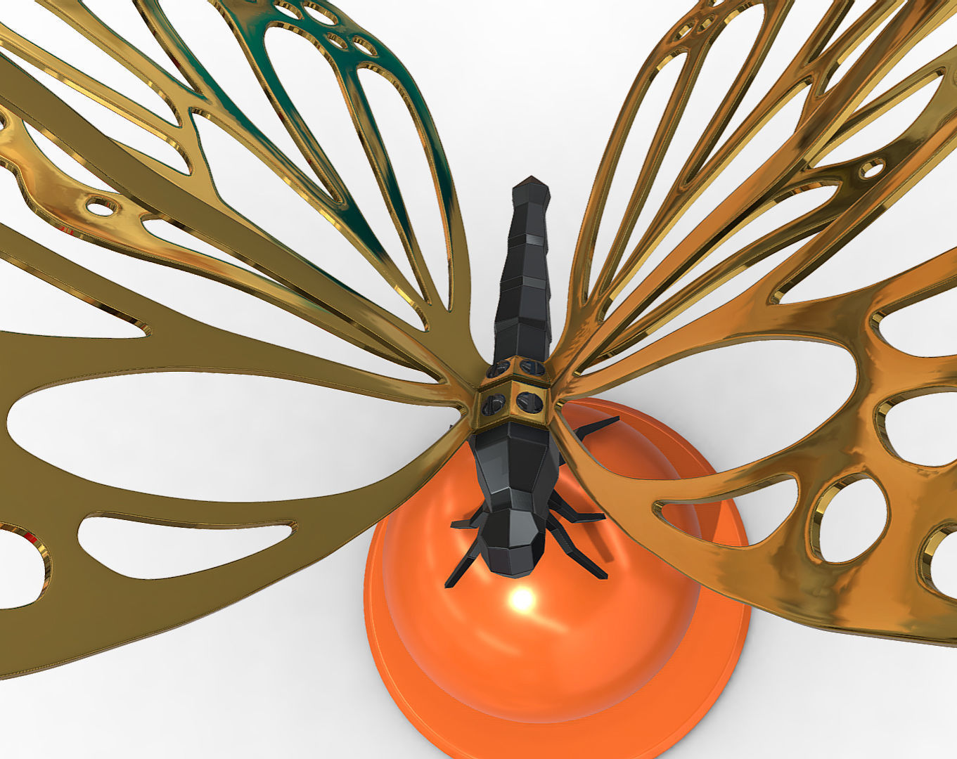 butterfly  3D print model_8