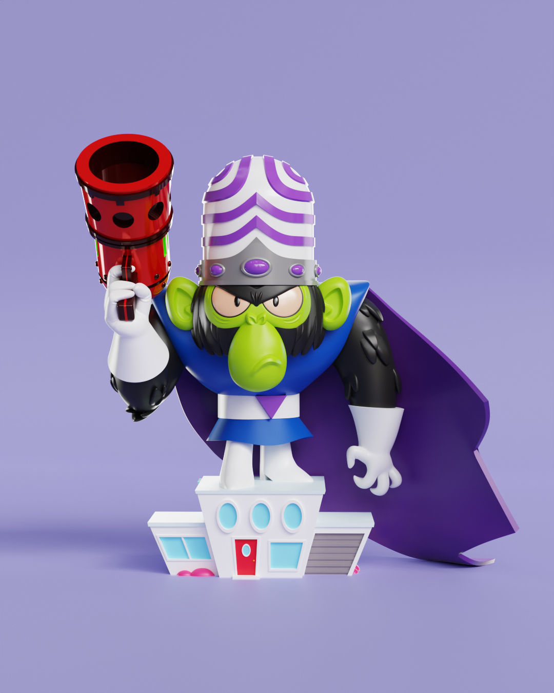 Mojo Jojo - The powerpuff girls 3D print model_6