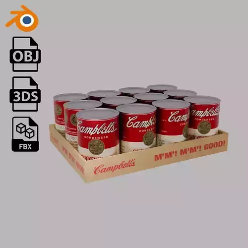 Campbells Tomato Soup 3D model