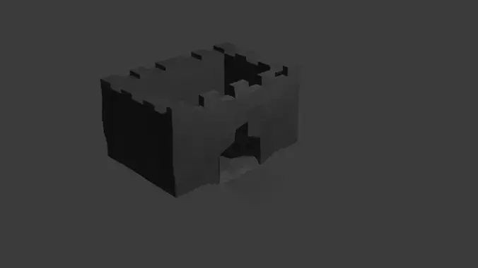 Simple low poly castle