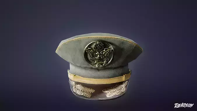 MILITARY - Hat 01 - LOW POLY