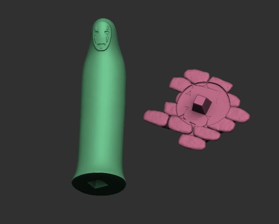 SPIRITED AWAY KAONASHI NO FACE MASK Free 3D print model_1