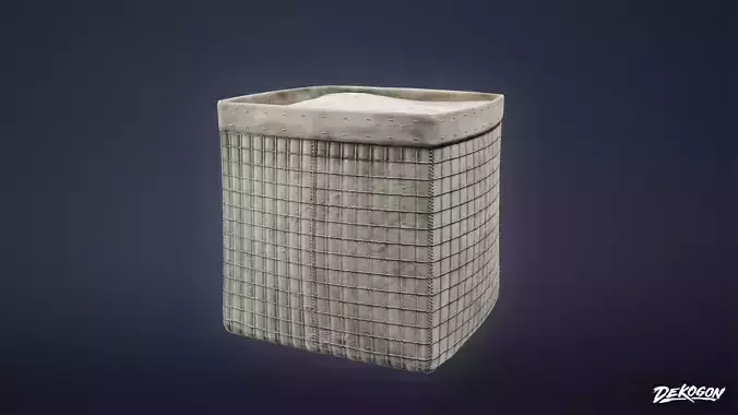 MILITARY - Hesco Barrier 01 - LOW POLY