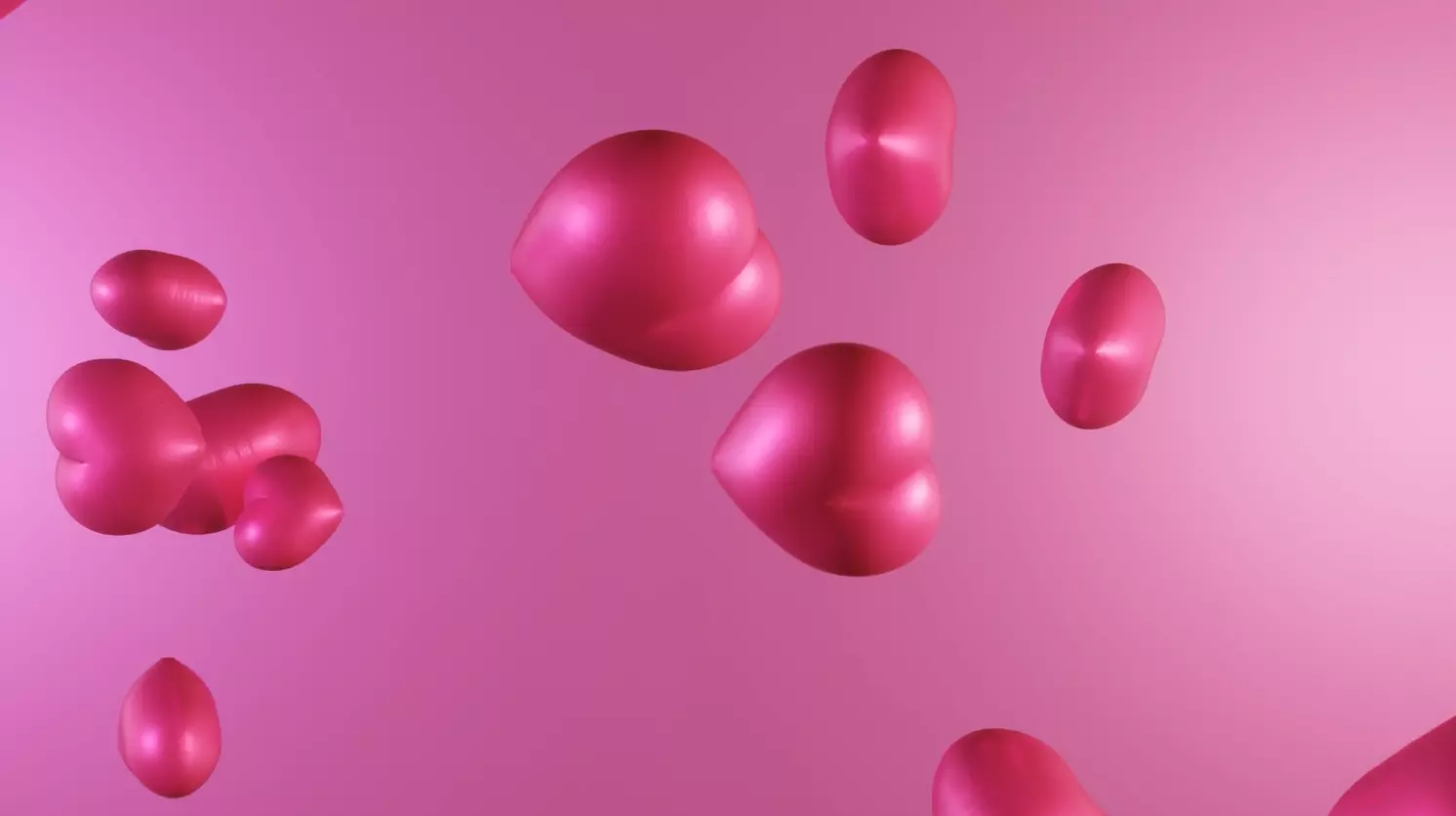 Heart Falling-3D Mothers Day-Valentines Day Theme 3D model