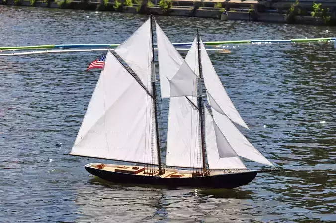 1 32 RC Schooner 3D print model