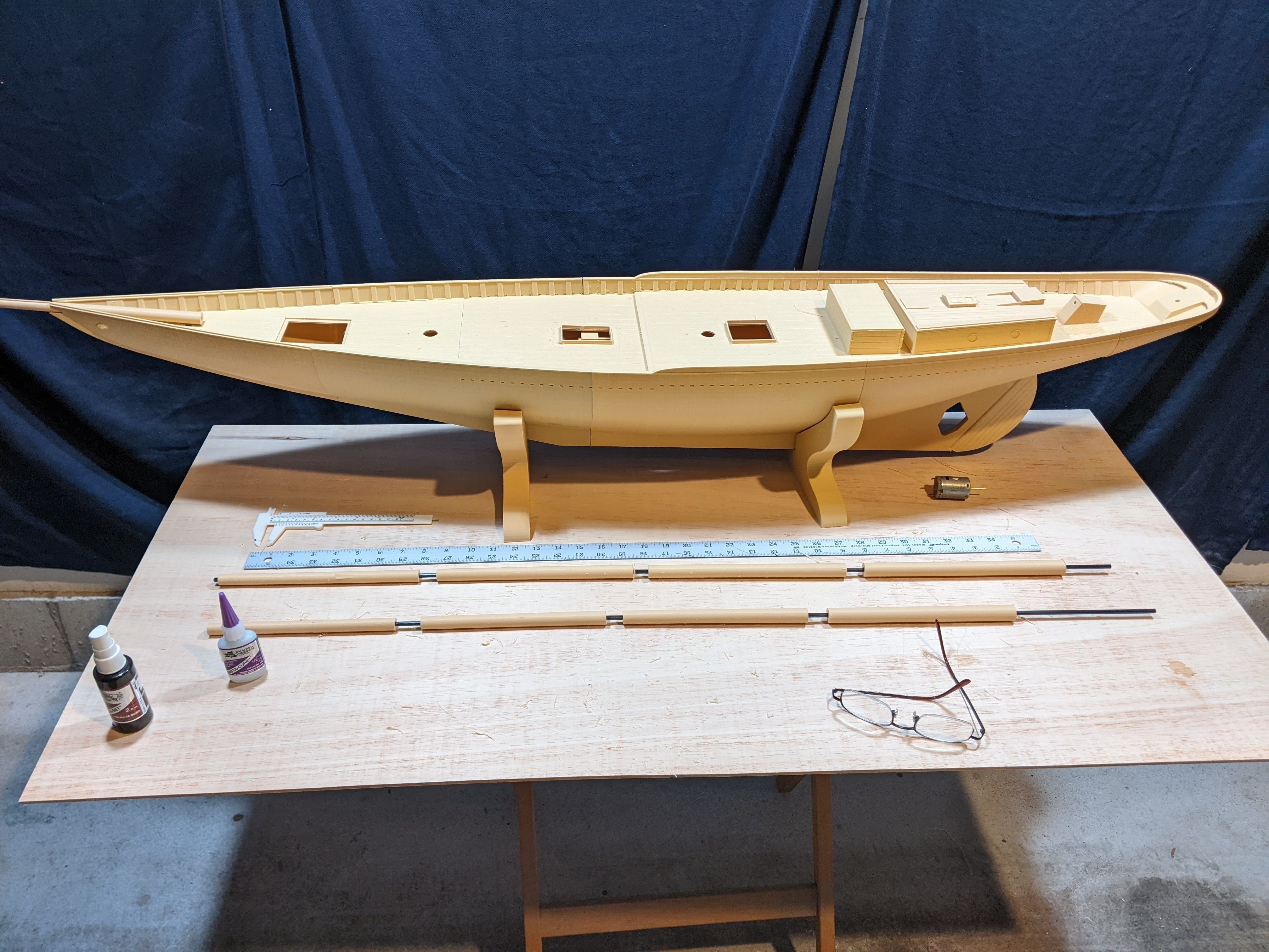 1 32 RC Schooner 3D print model_2