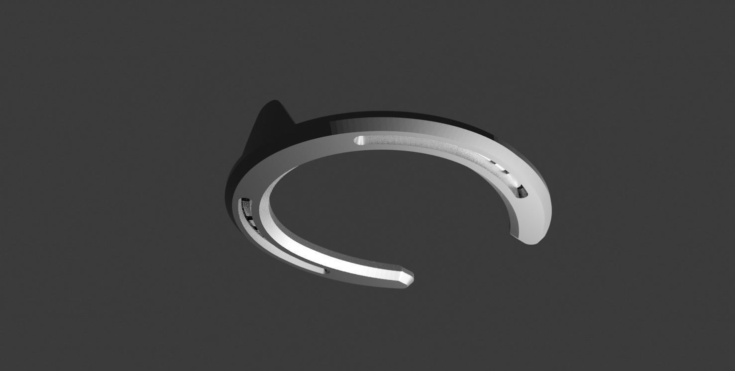 Horse shoe 3D print model_3