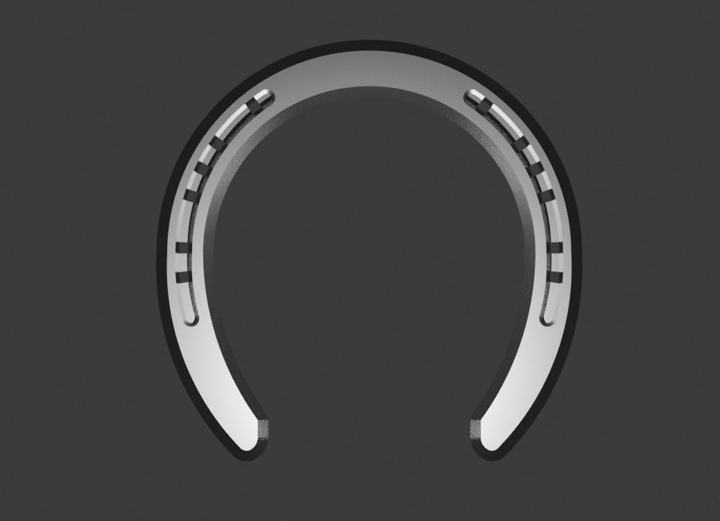 Horse shoe 3D print model_4