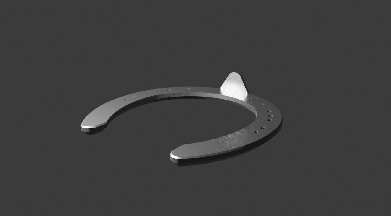 Horse shoe 3D print model_2