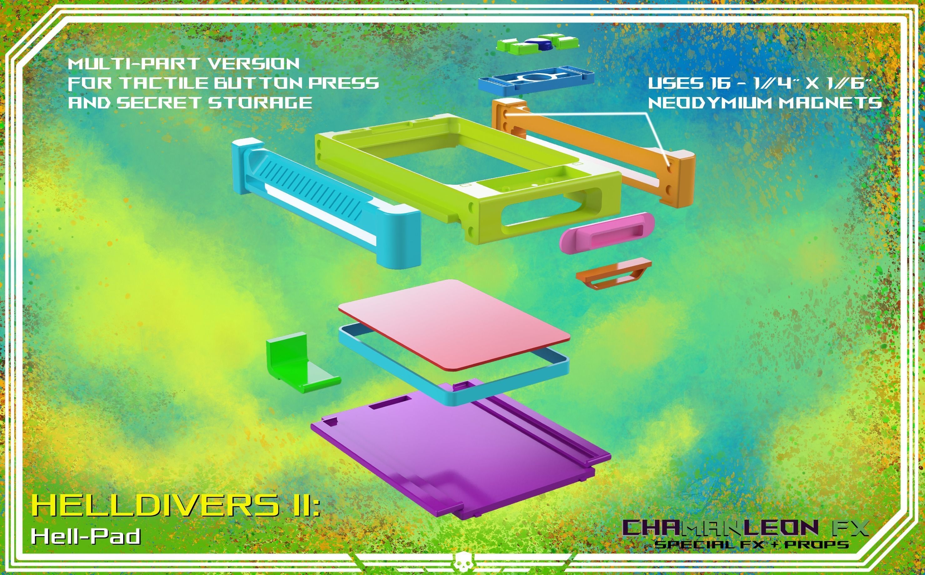 Helldivers 2 Hell-Pad Cosplay Prop 3D print model_2