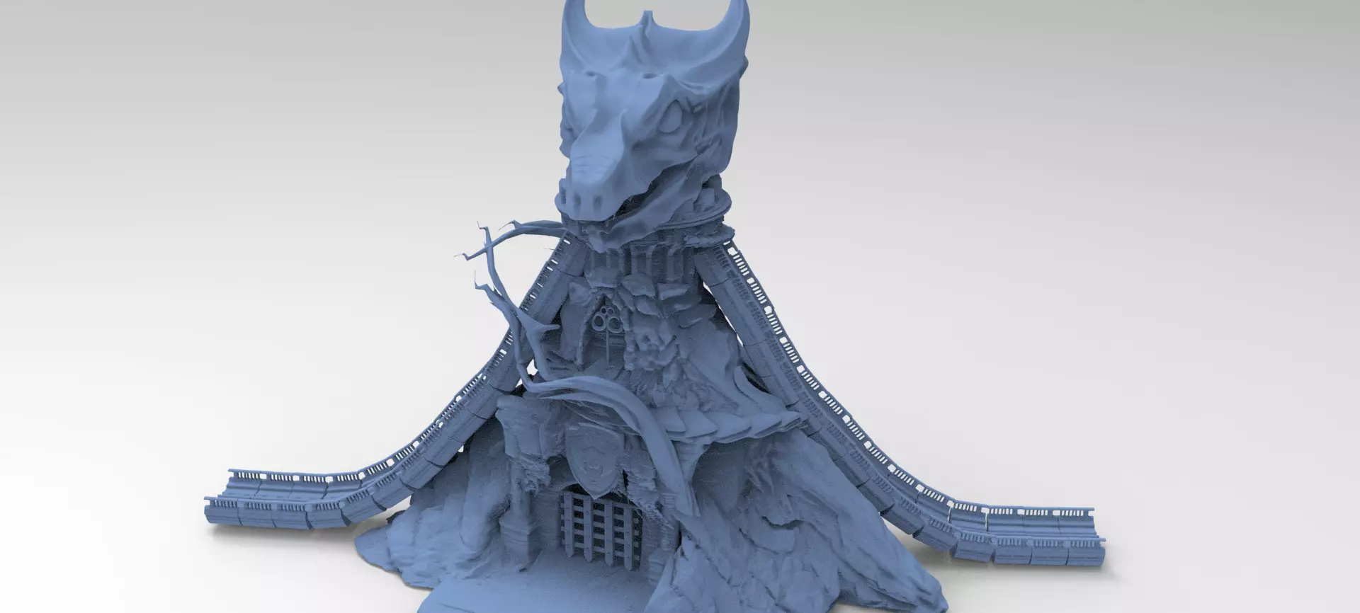 Eternia inspired Dragon castle  3D model_0
