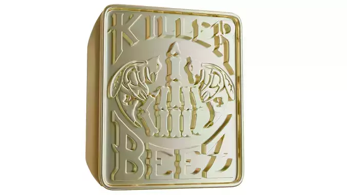 Killer Beez Middle Finger Skull Ring in Multiple Sizes 3D print model