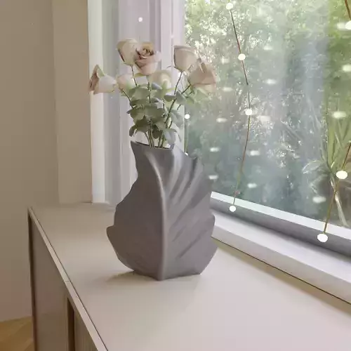 leaf vase