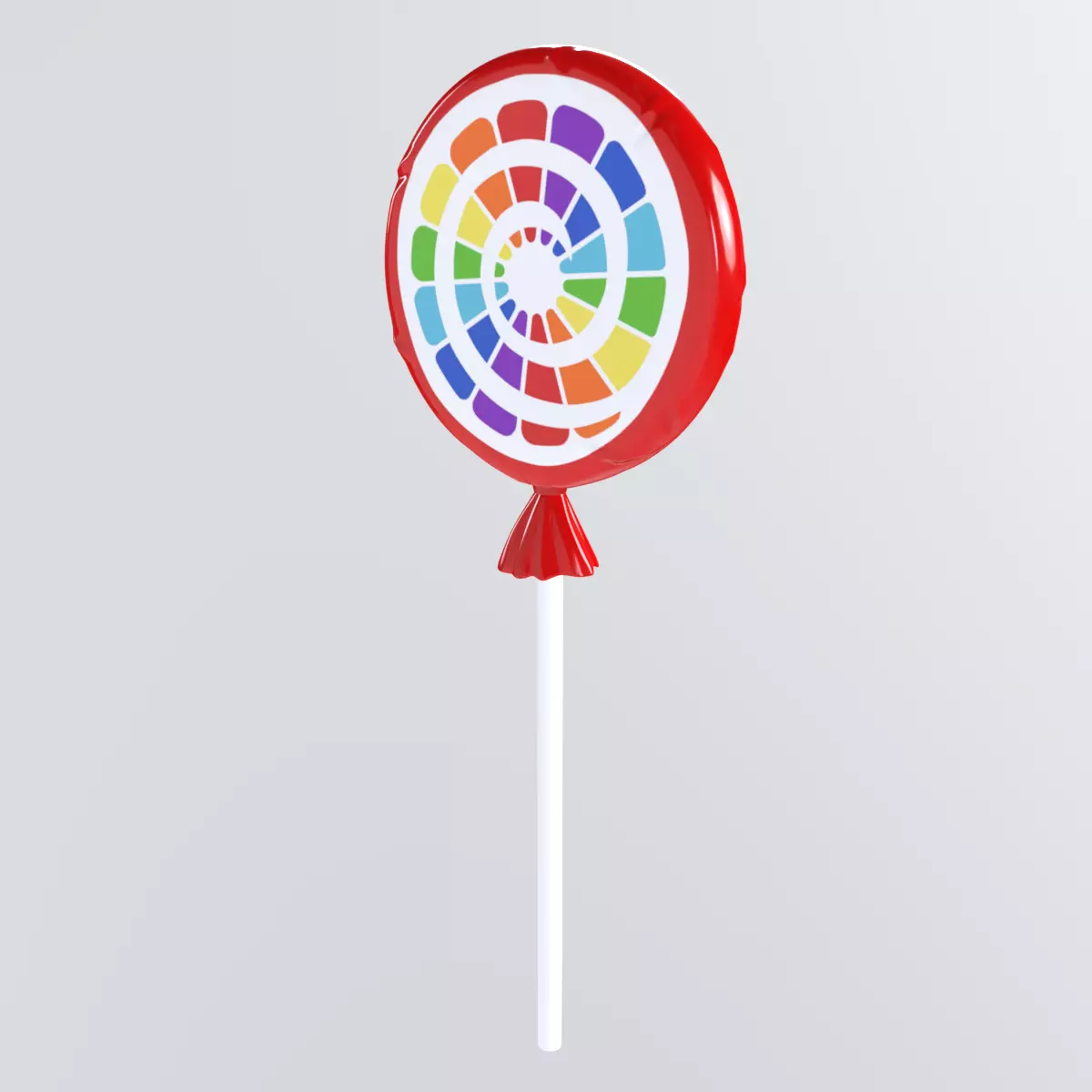 FruitFlavoredLollipop Low-poly 3D model_0