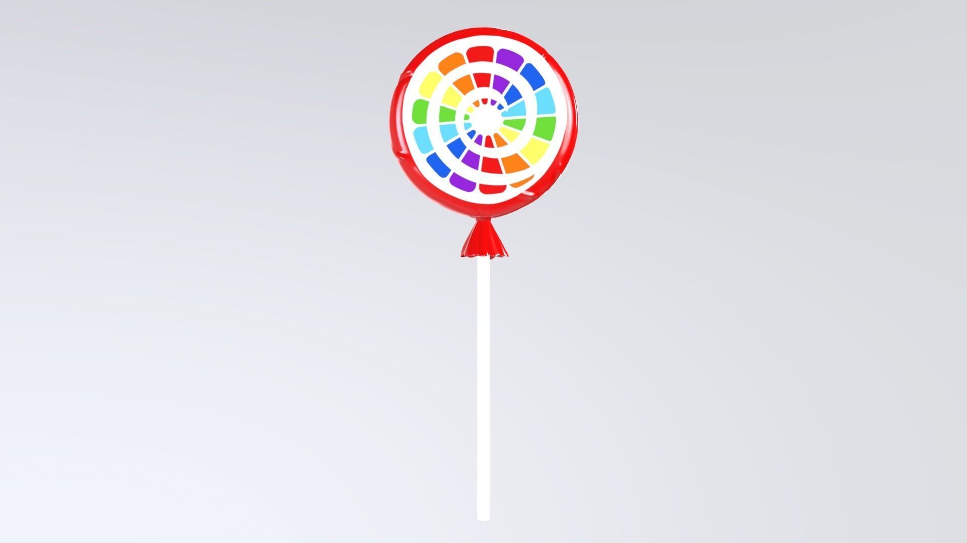 FruitFlavoredLollipop Low-poly 3D model_2