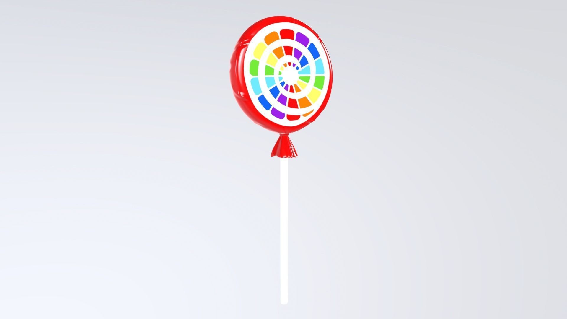 FruitFlavoredLollipop Low-poly 3D model_6