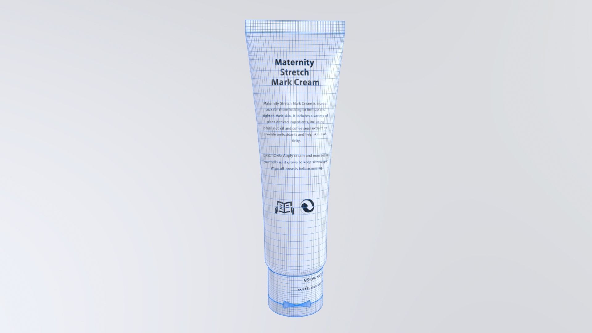 StretchCream Low-poly 3D model_8