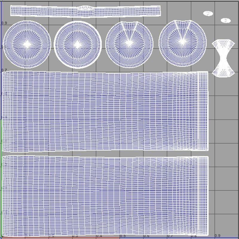 StretchCream Low-poly 3D model_7