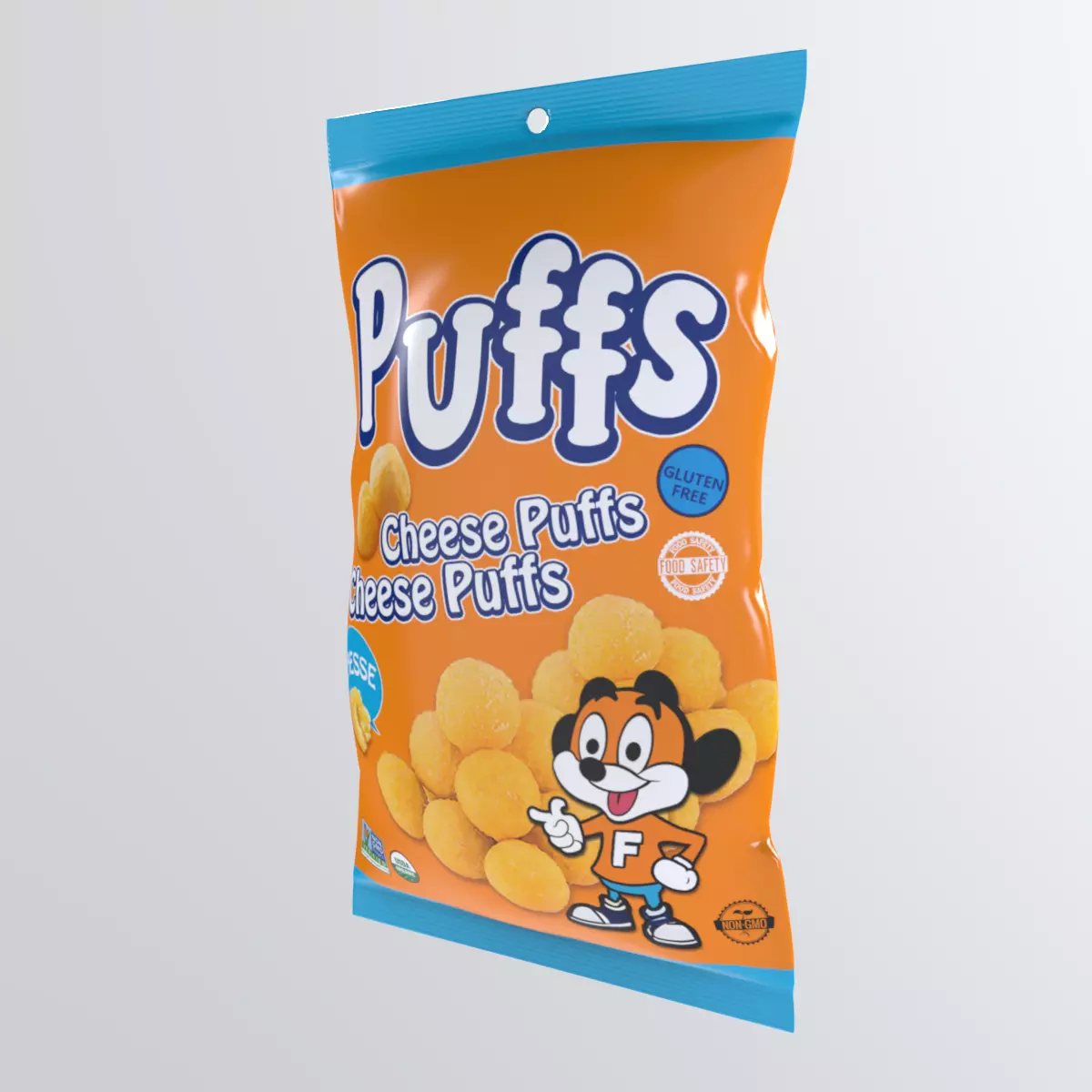 CheesePuffsChips Low-poly 3D model_0