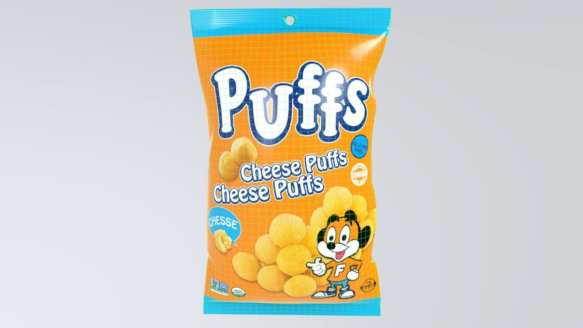 CheesePuffsChips Low-poly 3D model_2
