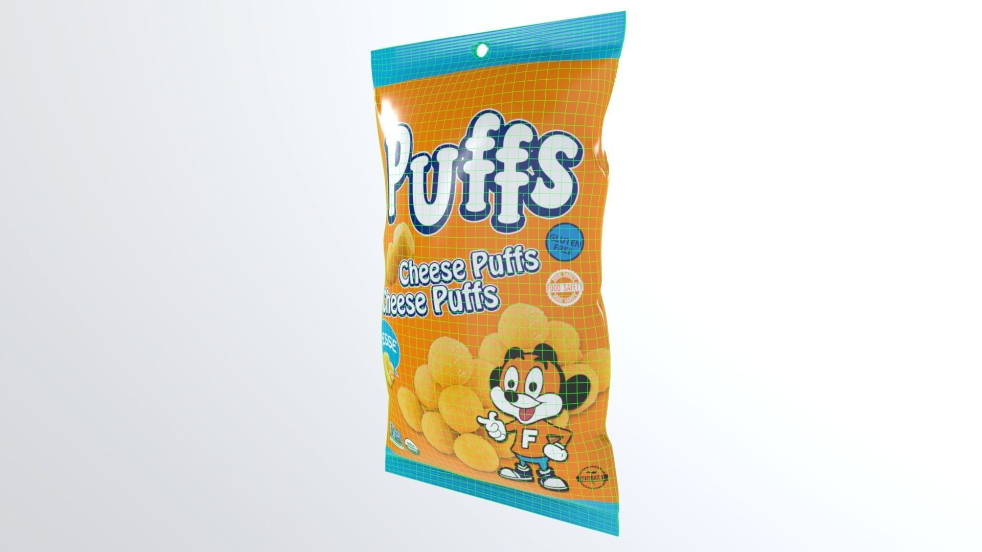 CheesePuffsChips Low-poly 3D model_5