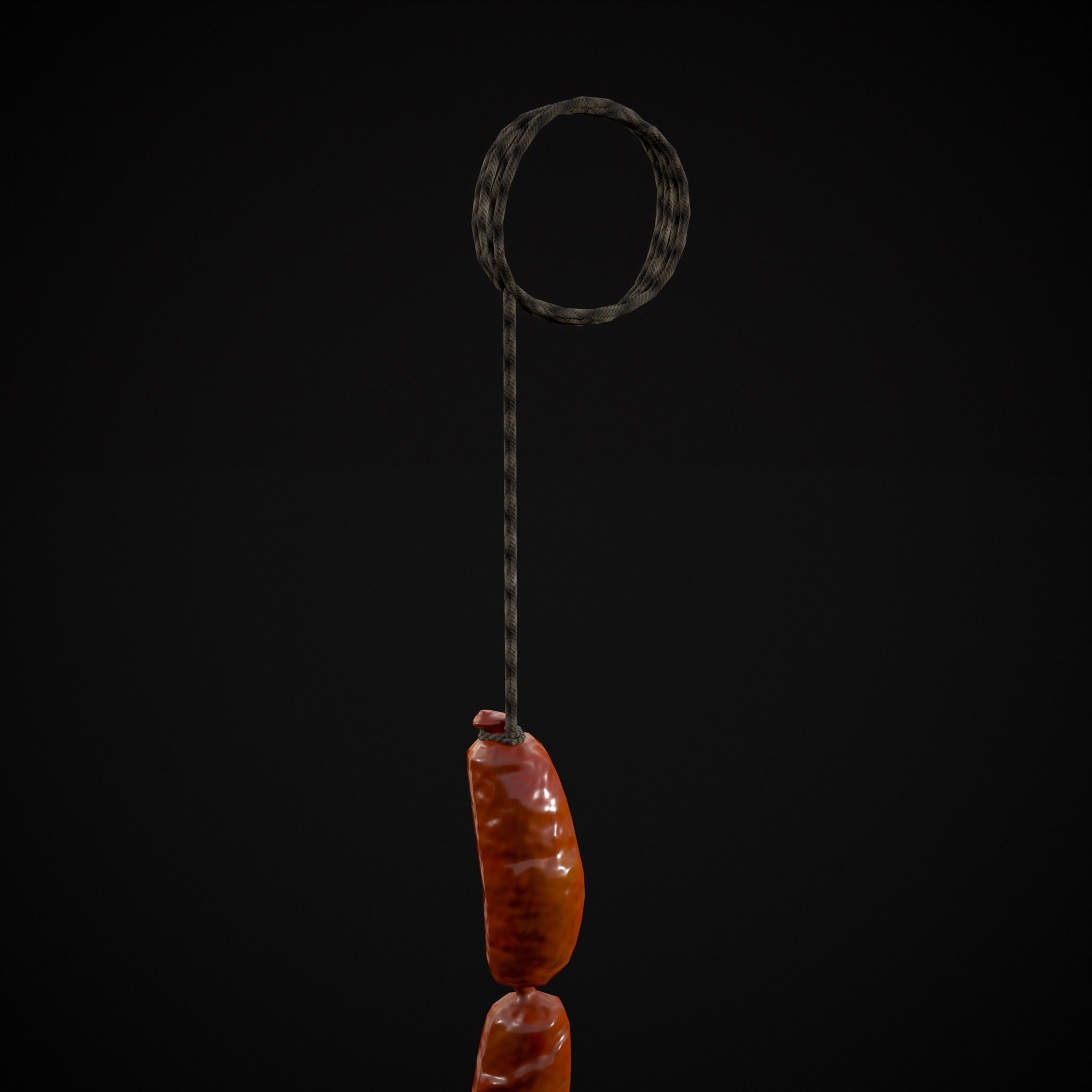 Hanging English Sausage Link Low-poly 3D model_11