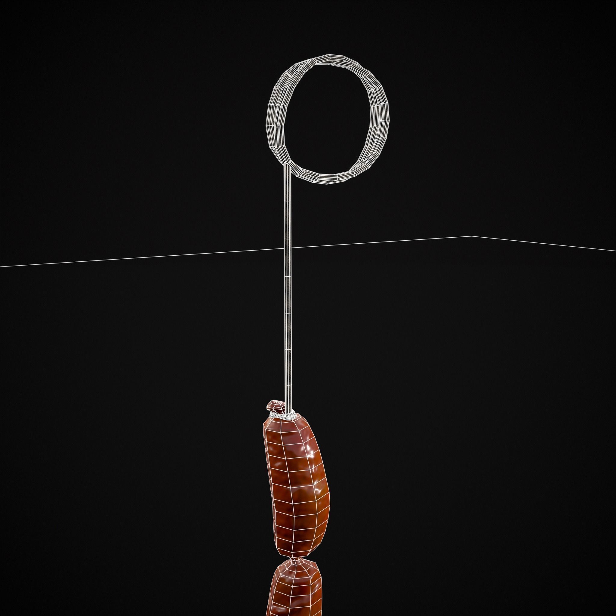 Hanging English Sausage Link Low-poly 3D model_12