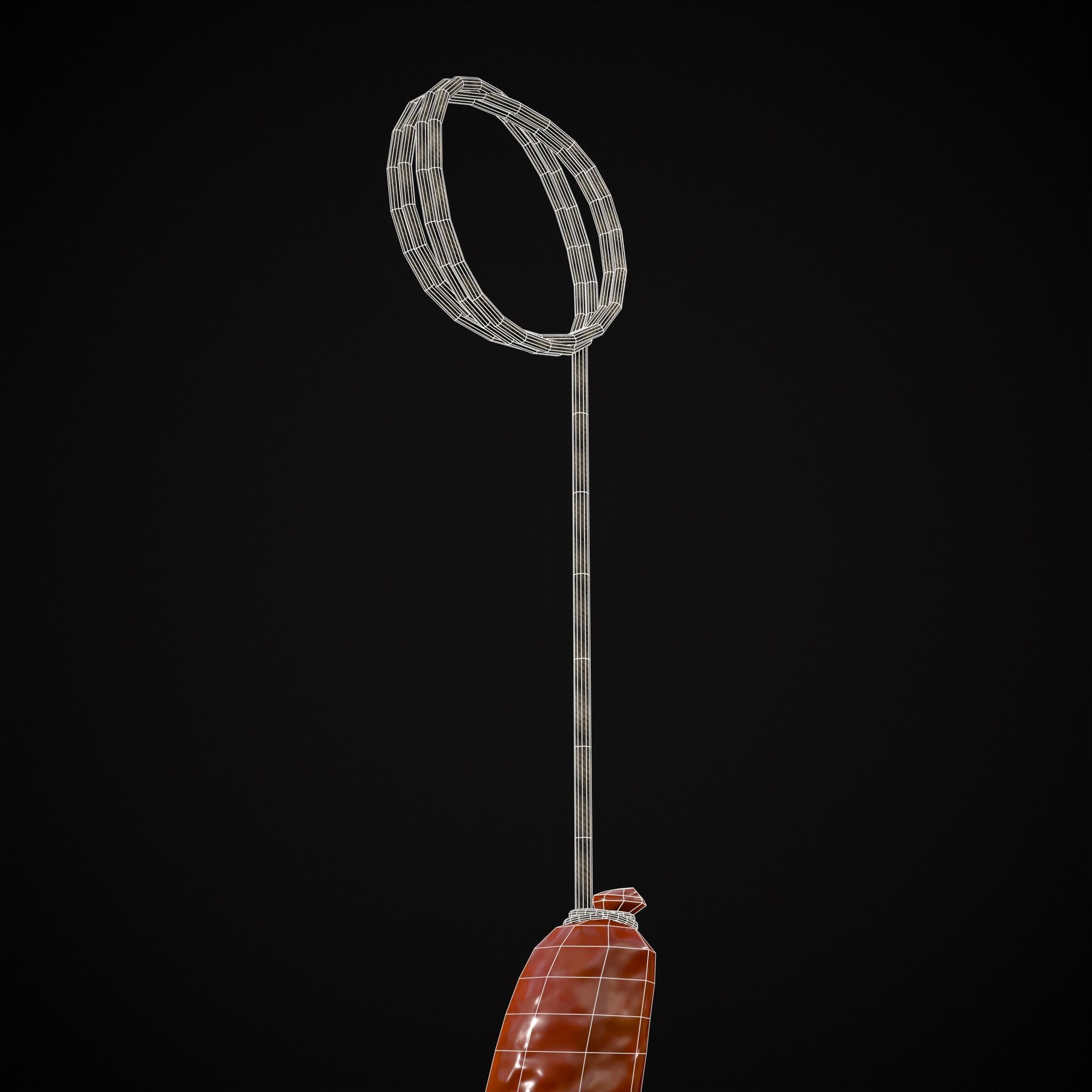 Hanging English Sausage Link Low-poly 3D model_10