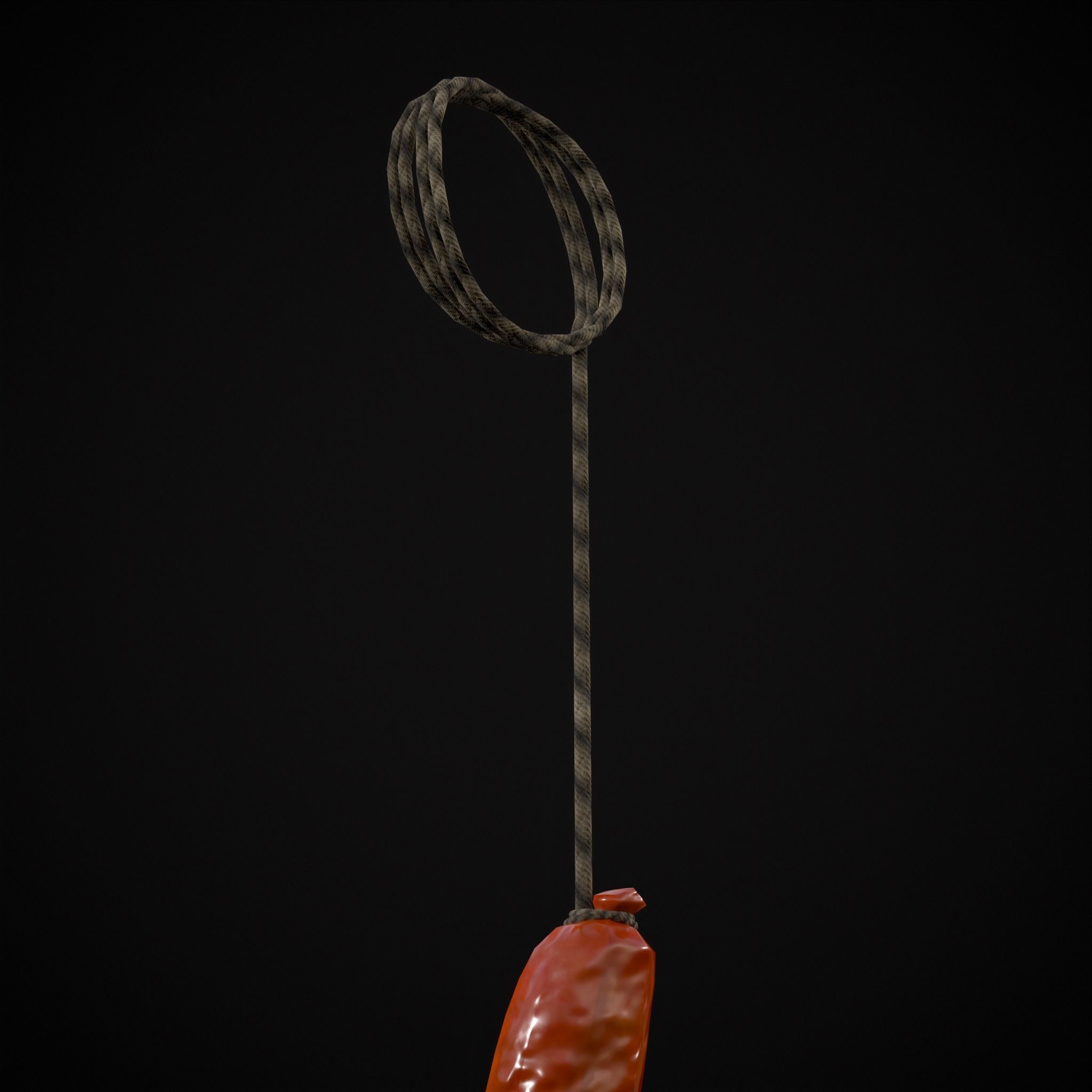 Hanging English Sausage Link Low-poly 3D model_9
