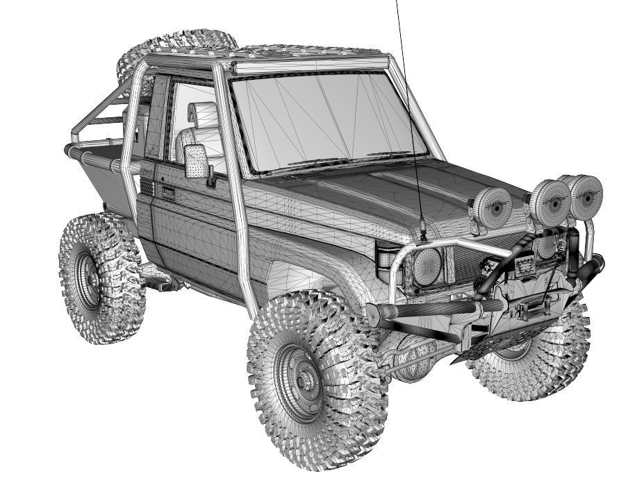 Generic Land Cruiser S70 2001 Rally Xtreme Edition  3D model_14