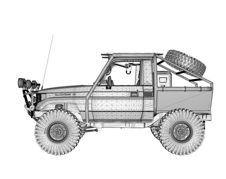 Generic Land Cruiser S70 2001 Rally Xtreme Edition  3D model_9