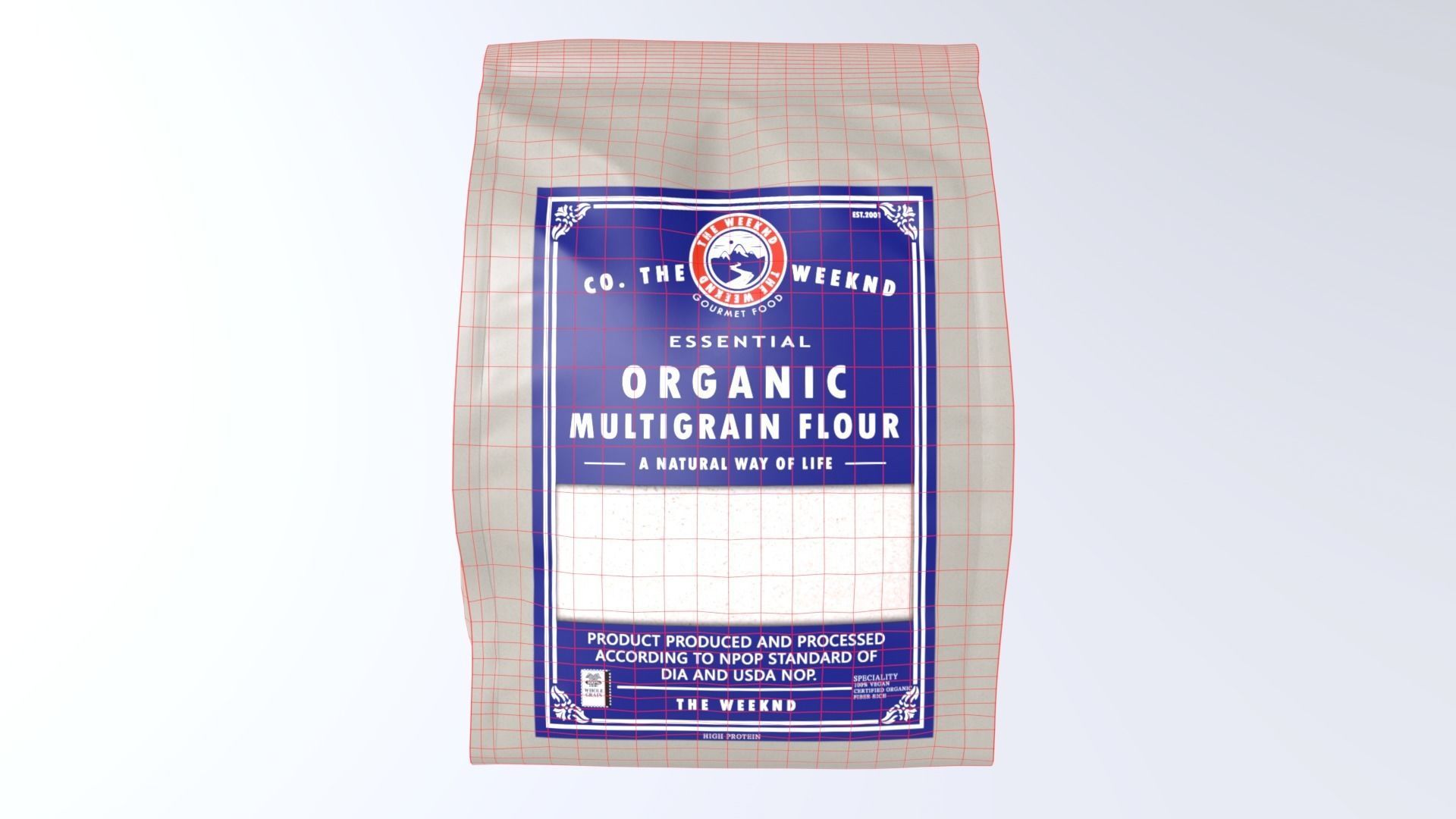 AllPurposeFlour Low-poly 3D model_4