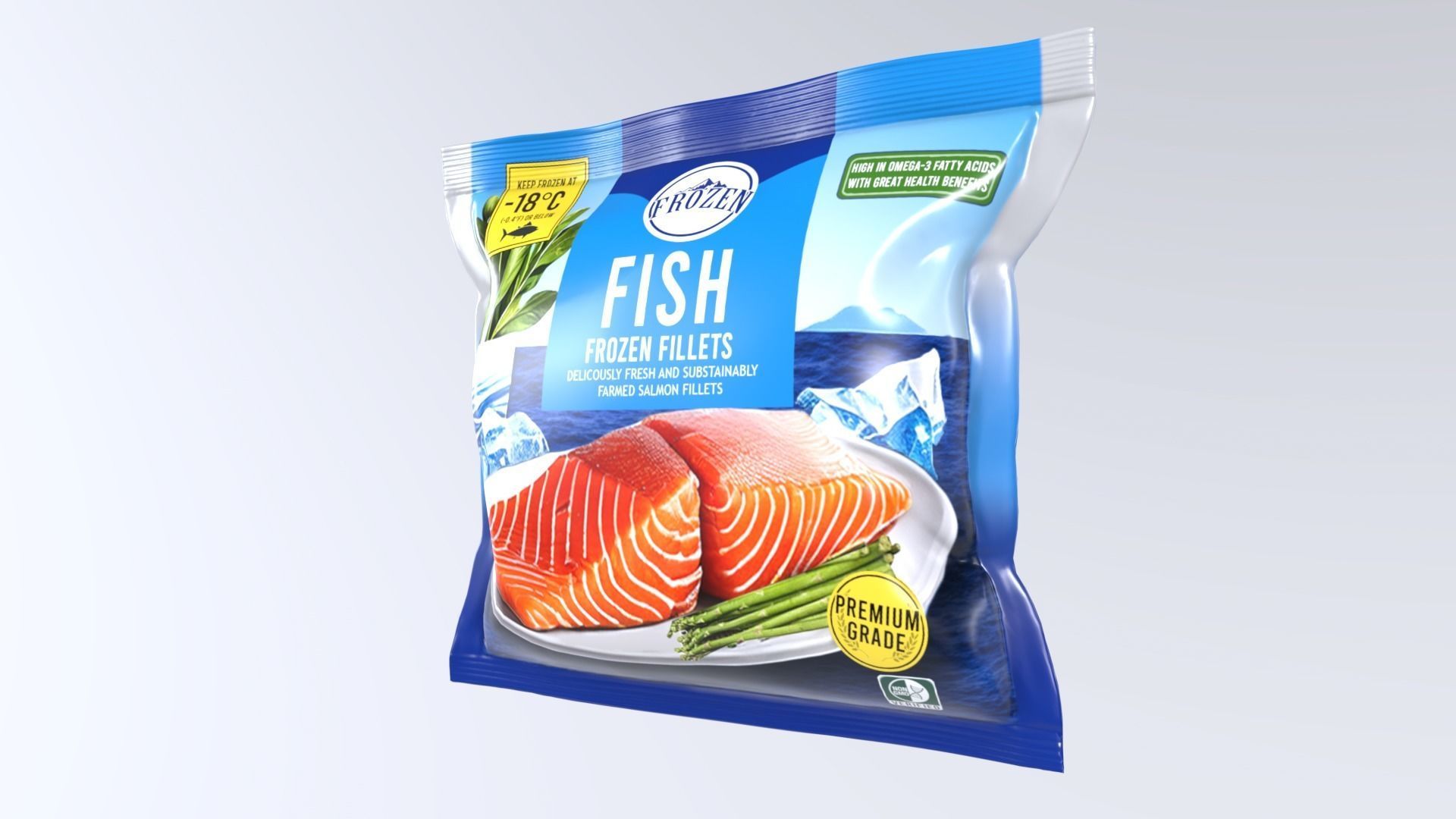 FrozenFish Low-poly 3D model_2
