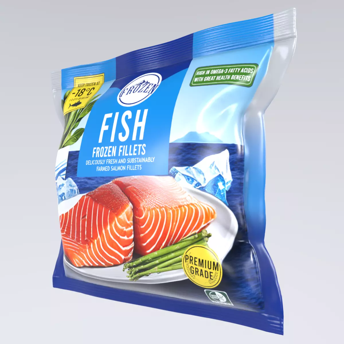 FrozenFish Low-poly 3D model_0