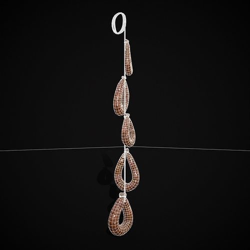Hanging Turkey Kielbasa Low-poly 3D model 2