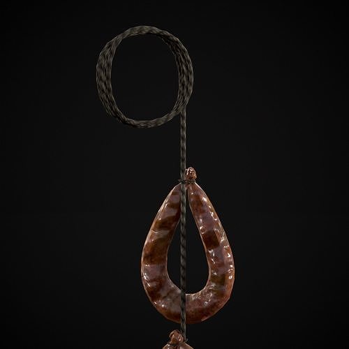 Hanging Turkey Kielbasa Low-poly 3D model 5