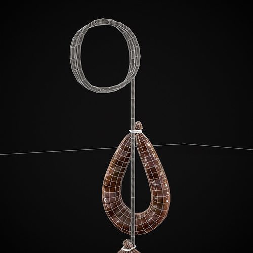 Hanging Turkey Kielbasa Low-poly 3D model 6