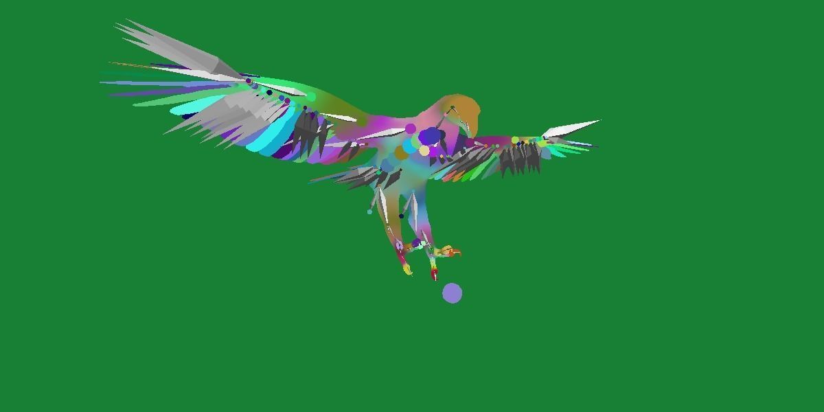 Bald Eagle BIrd 3D model_17