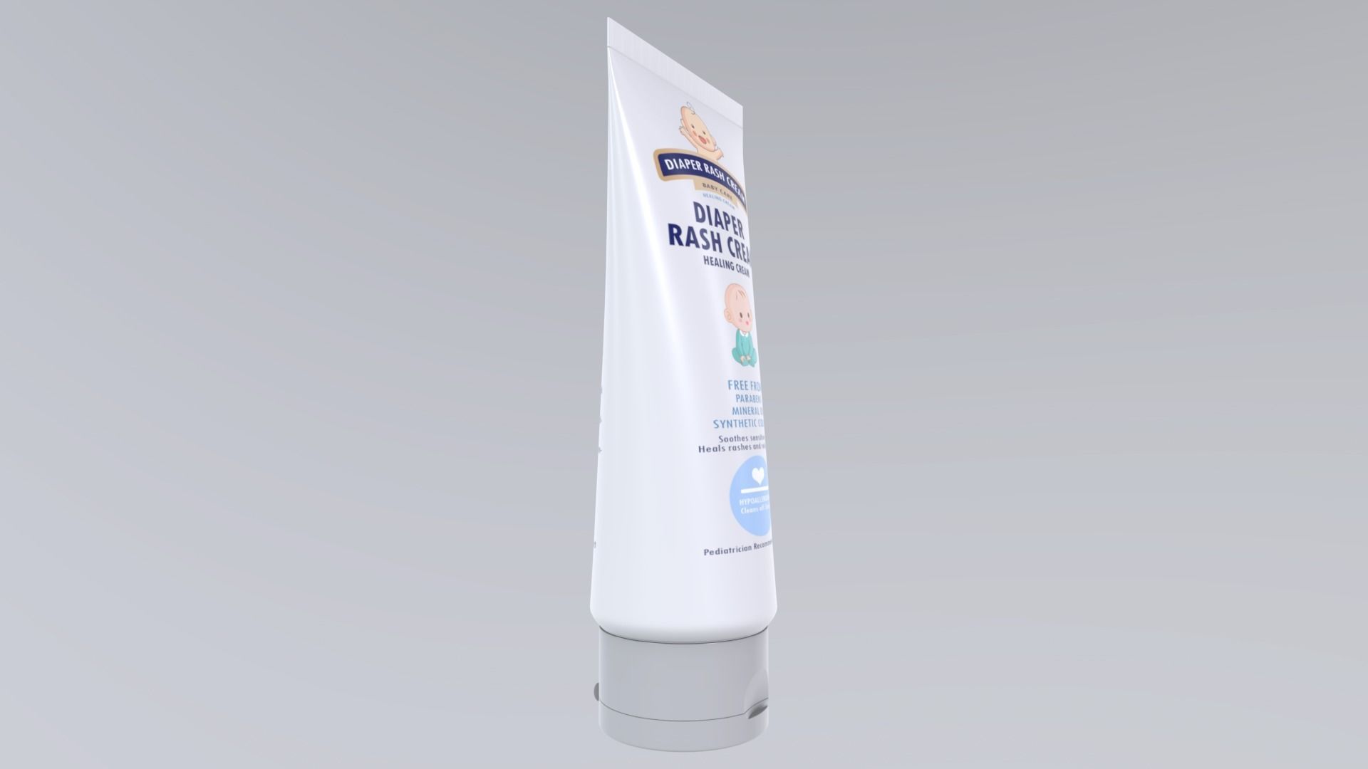 DiaperRashCream Low-poly 3D model_4