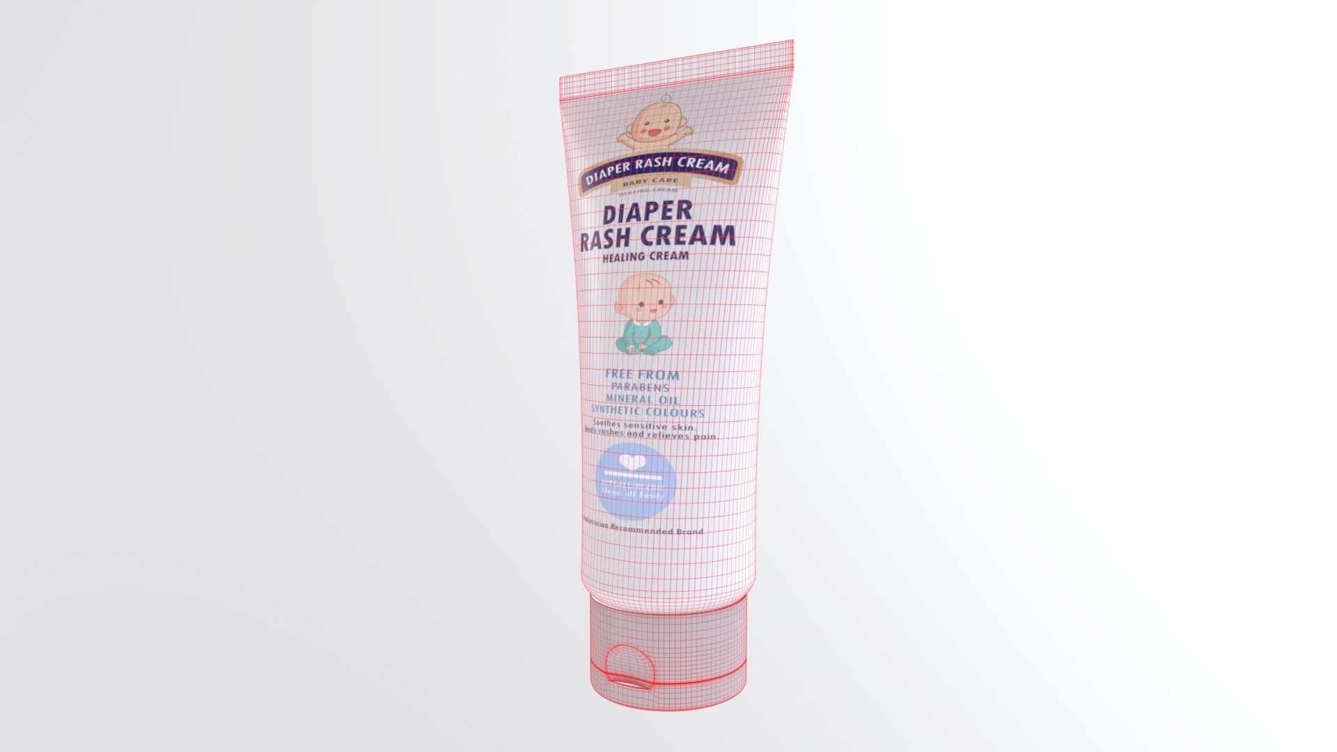 DiaperRashCream Low-poly 3D model_10