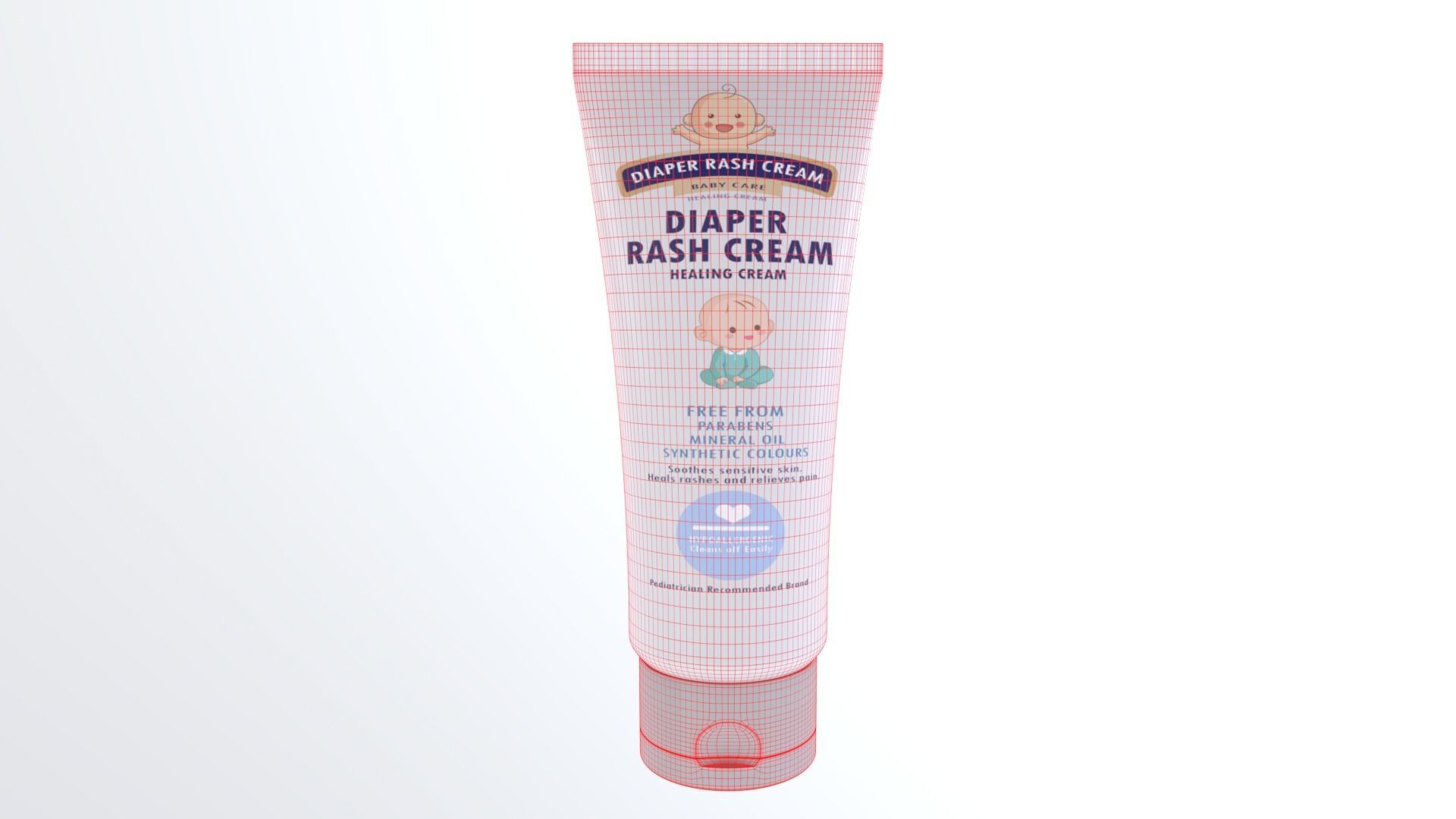 DiaperRashCream Low-poly 3D model_8
